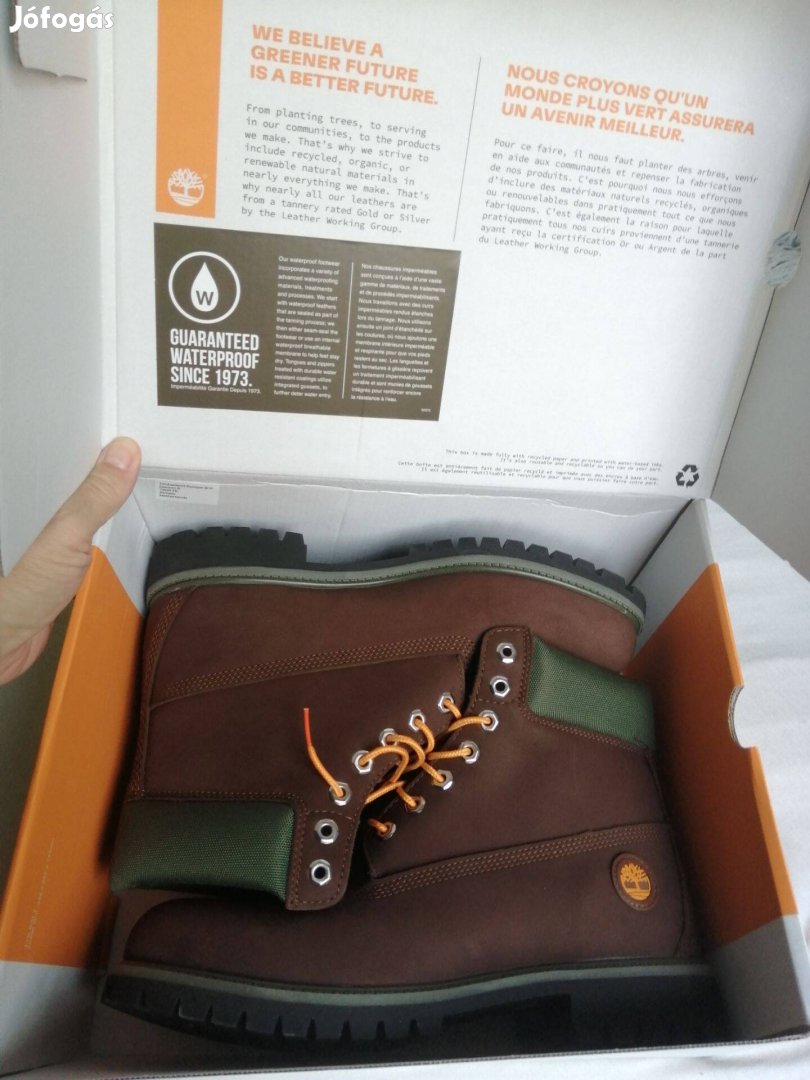 Új, Timberland, 6 inch, férfi bakancs, waterproof