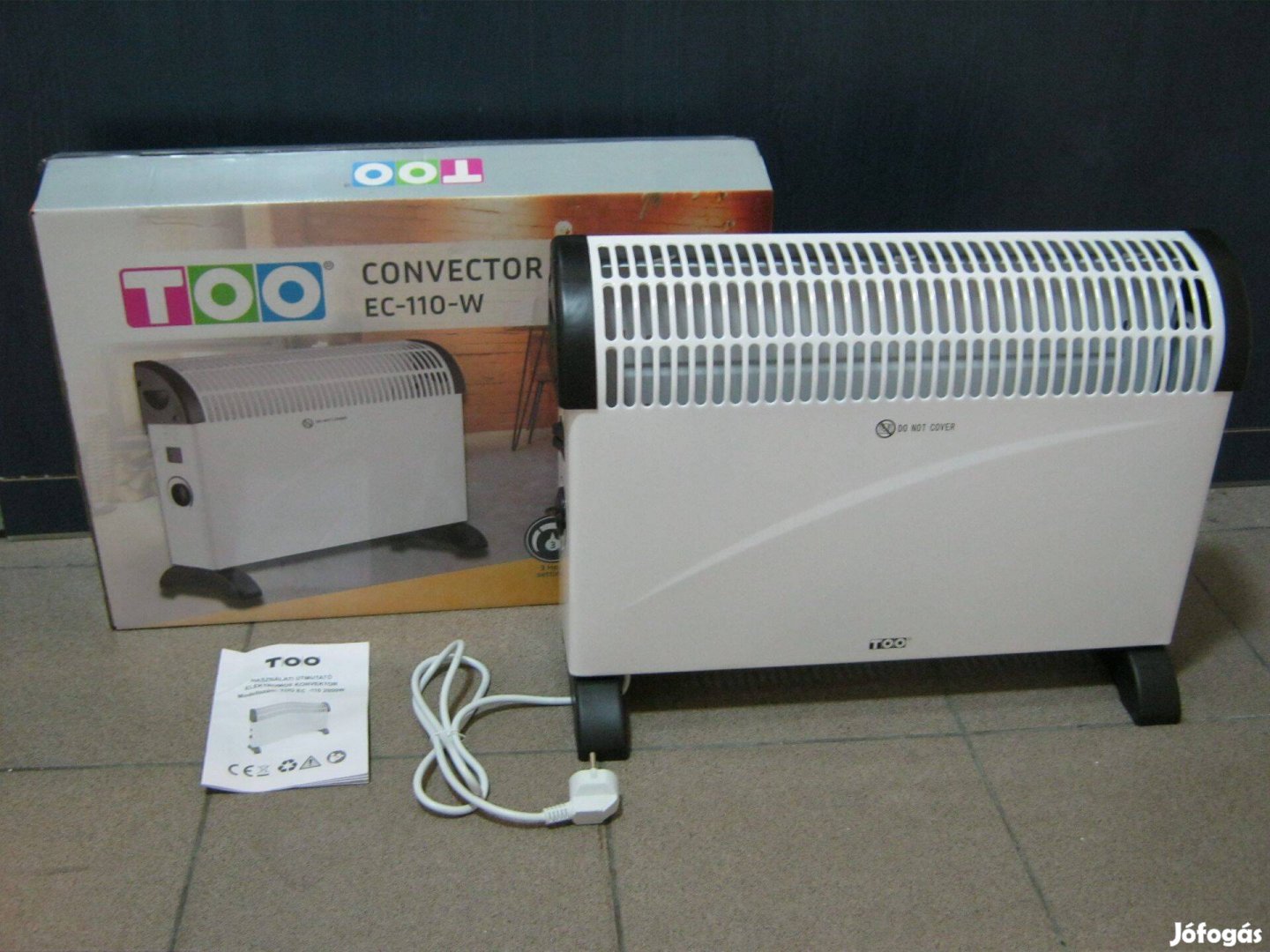 Új! Too EC-110 2000W konvektor, fehér, jótállással. fdg
