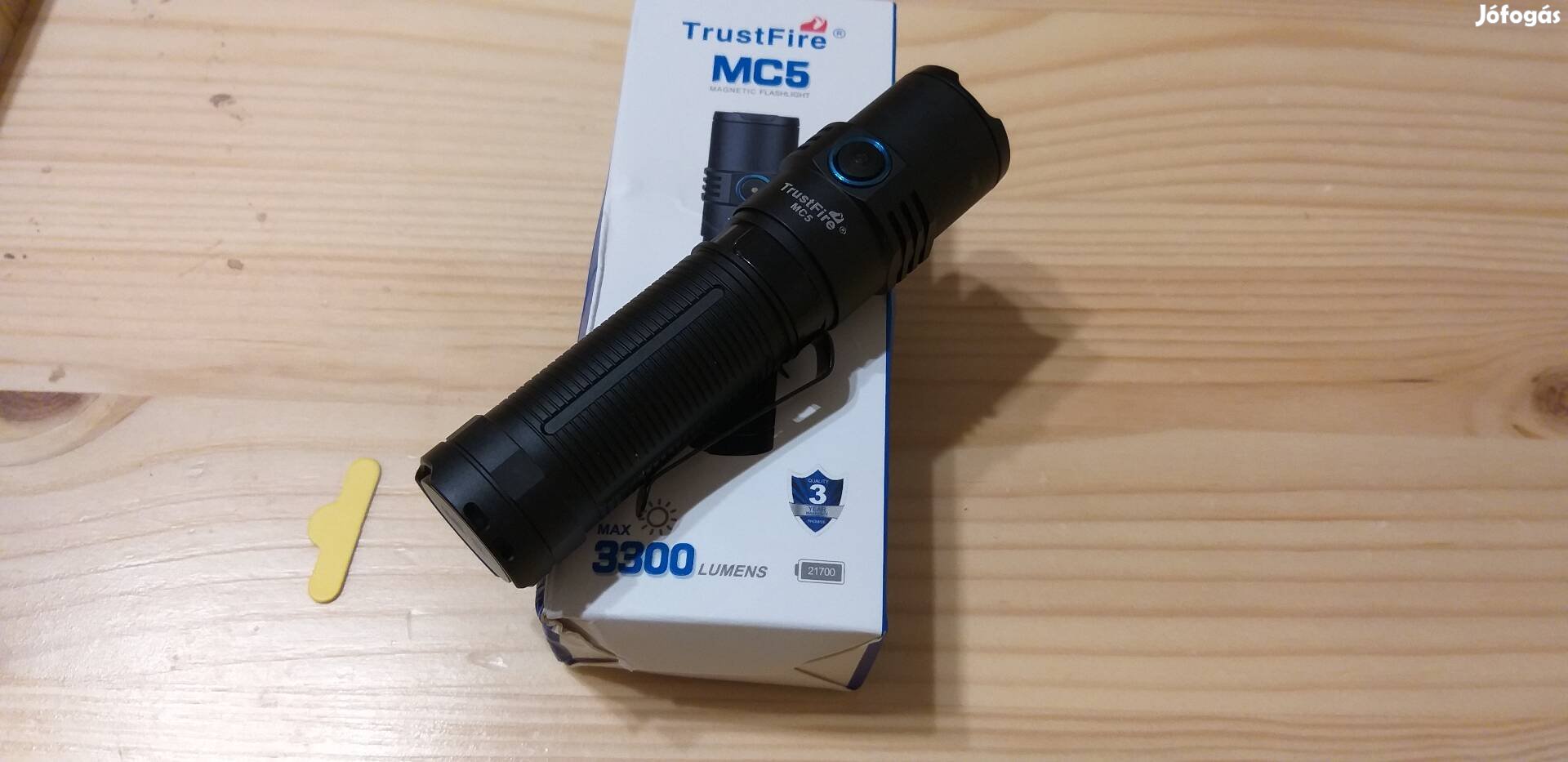 Új! Trustfire MC5 Xhp50 3300 Lumen Magnetic charge Led zseblámpa 