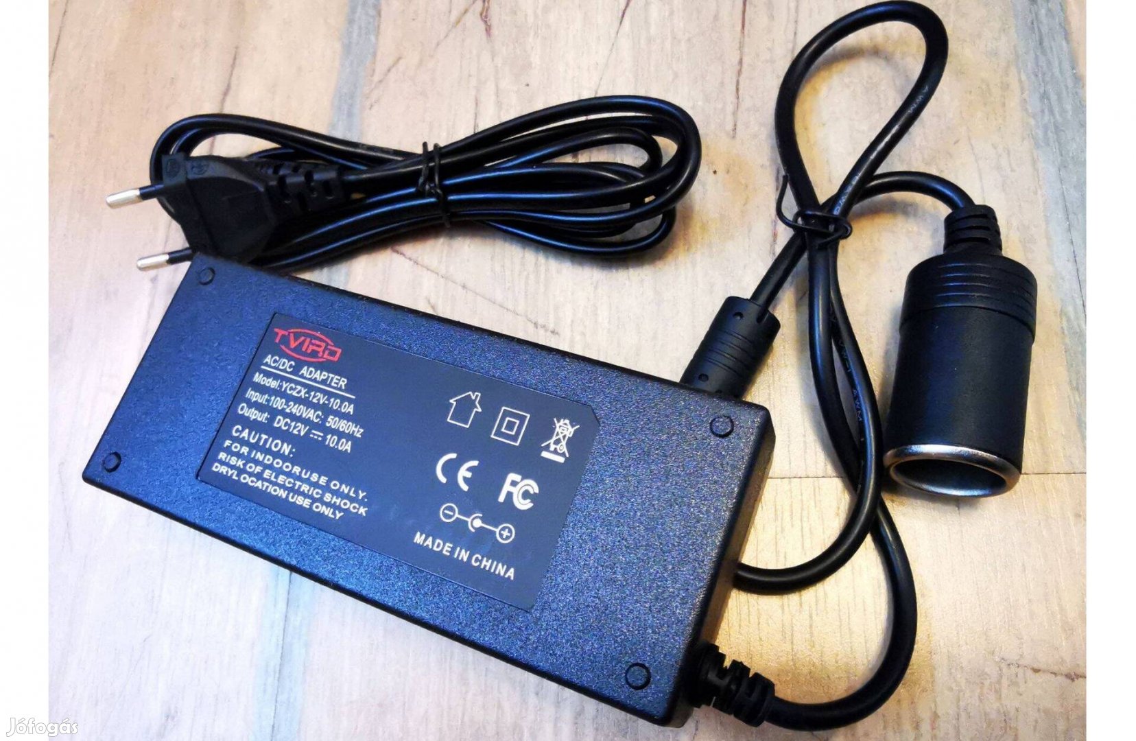 Új, Tvird 120W 110V-220V AC átalakító 12V DC áramellátó autós adapter