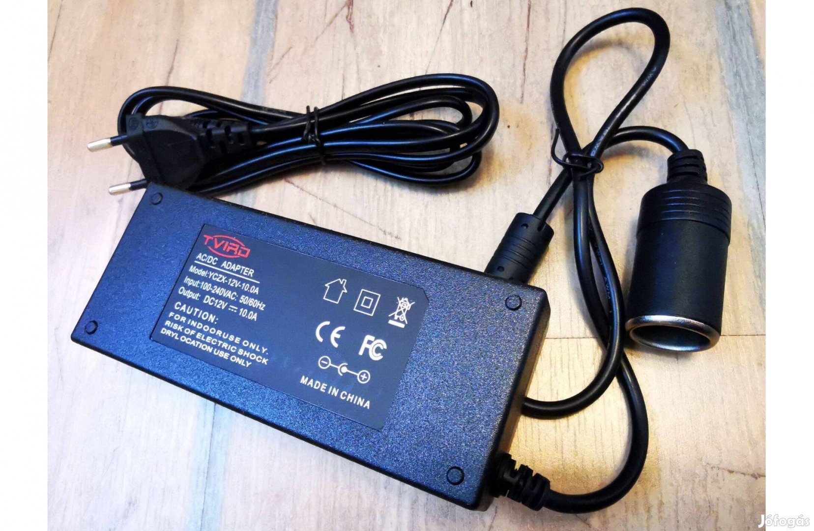 Új, Tvird 120W 110V-220V AC átalakító 12V DC áramellátó autós adapter