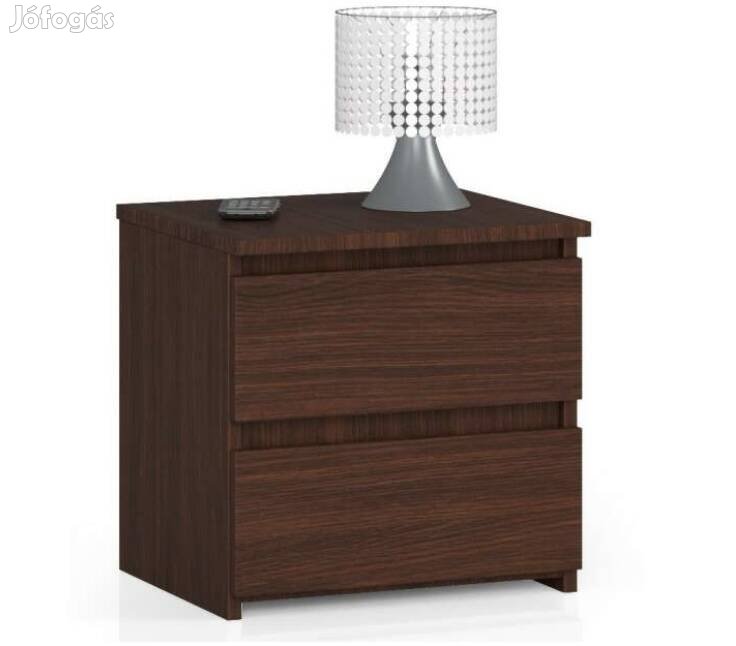 Új! Wenge Éjjeliszekrény / Fiókos Komód, 40x40x35cm