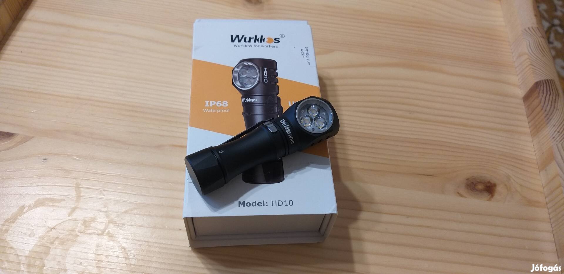 Új! Wurkkos HD10 Ducsp+AUX 1200LM USB-C LED Fejlámpa