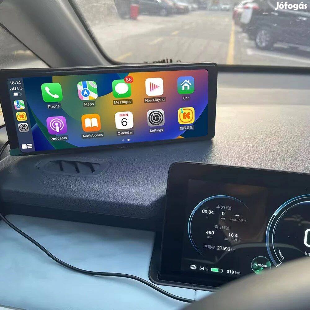Új - 10,26" vezeték nélküli GPS Carplay, Android Auto rádió navigáció