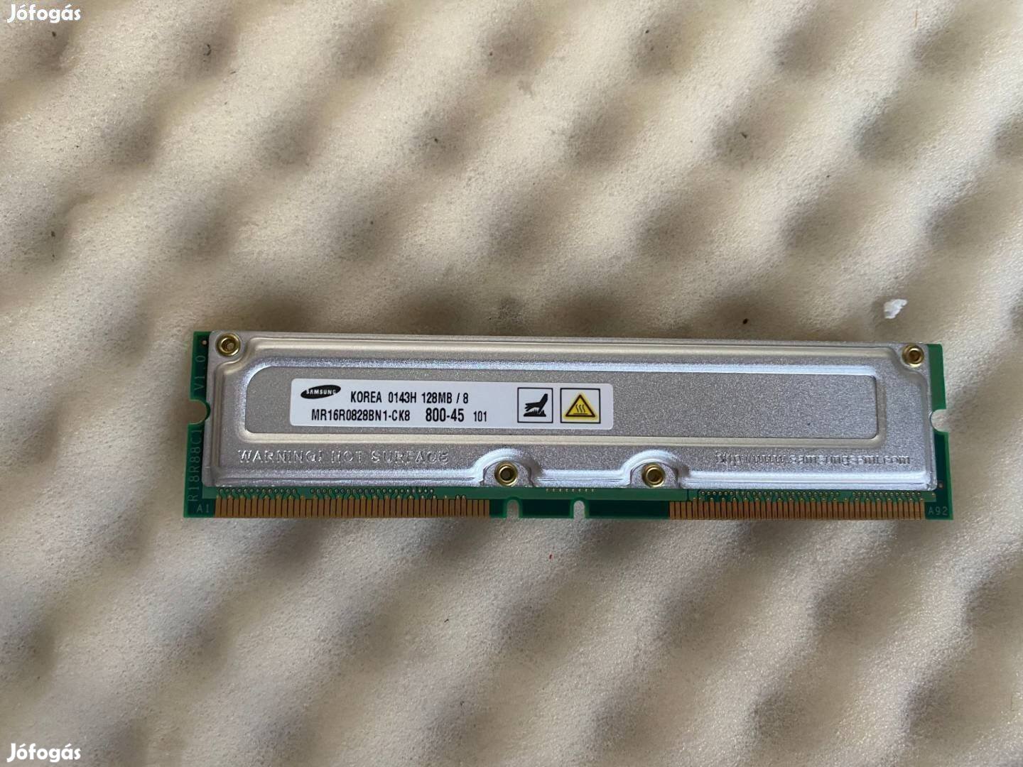 Új - 128MB Rdram128MB MR16R0828BN1-CK8 Samsung szerver RAM memória