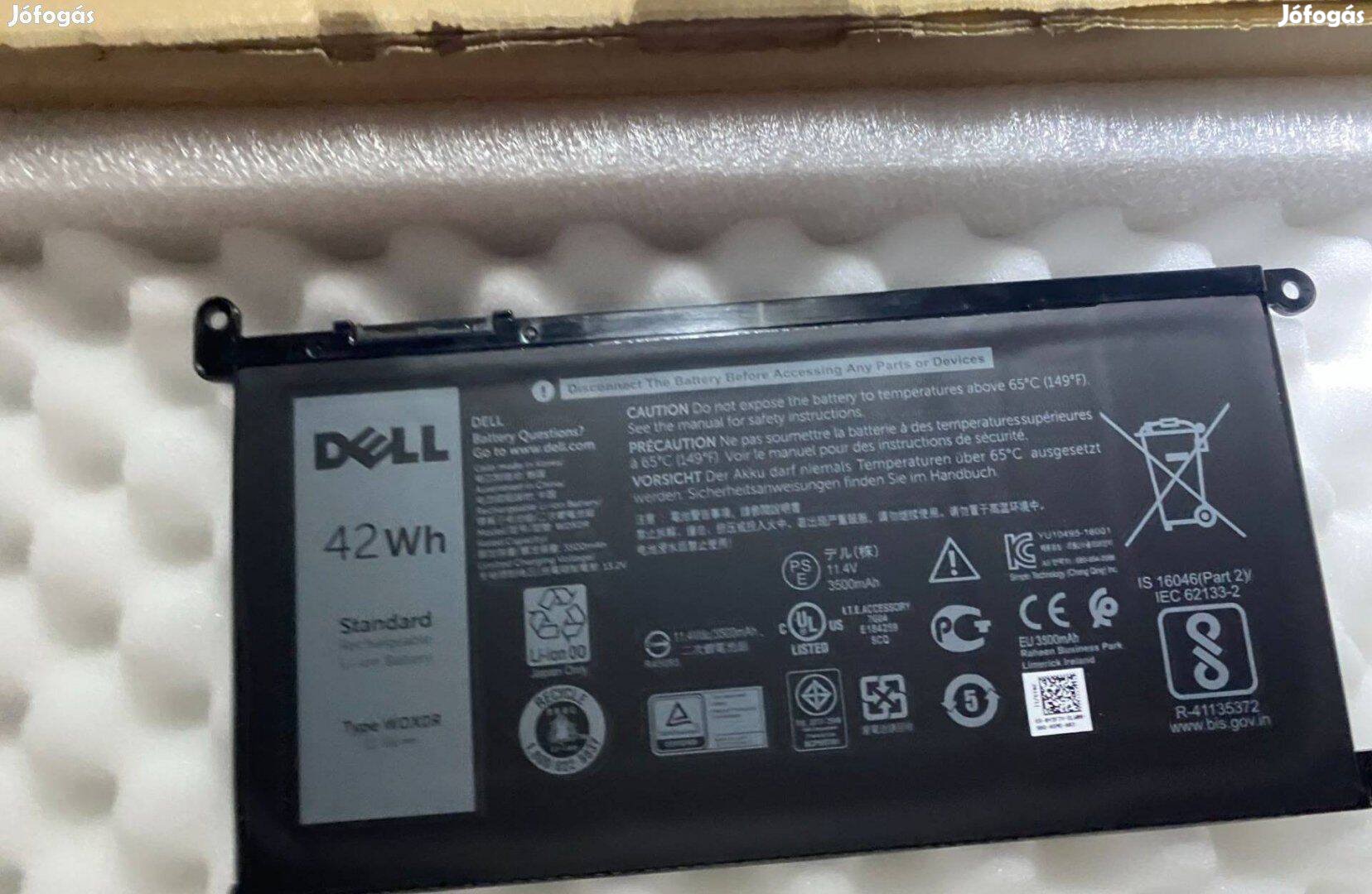 Új - Dell Inspiron 5567 5570 5770 Vostro 5568 gyári akkumulátor Wdx0R