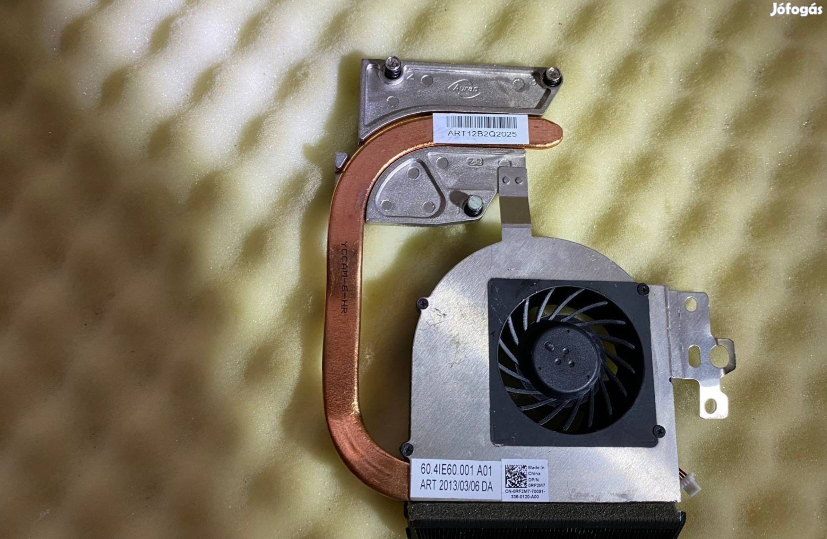 Új - Dell Inspiron N5110 Heatsink Hűtés Ventilátor UMA RF2M7, 0RF2M7