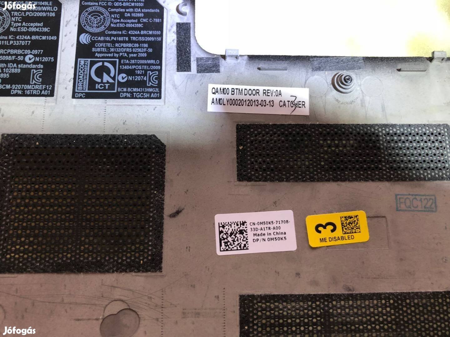 Új - Dell Latitude E6230 access panel bottom base alsó ház takaró M50K