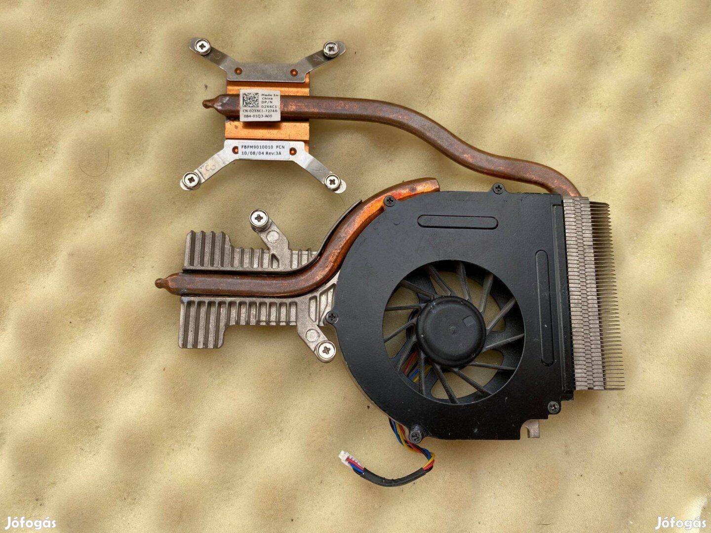 Új - Dell Studio 1558 heatsink hűtőborda bontott 2X6C1, 02X6C1