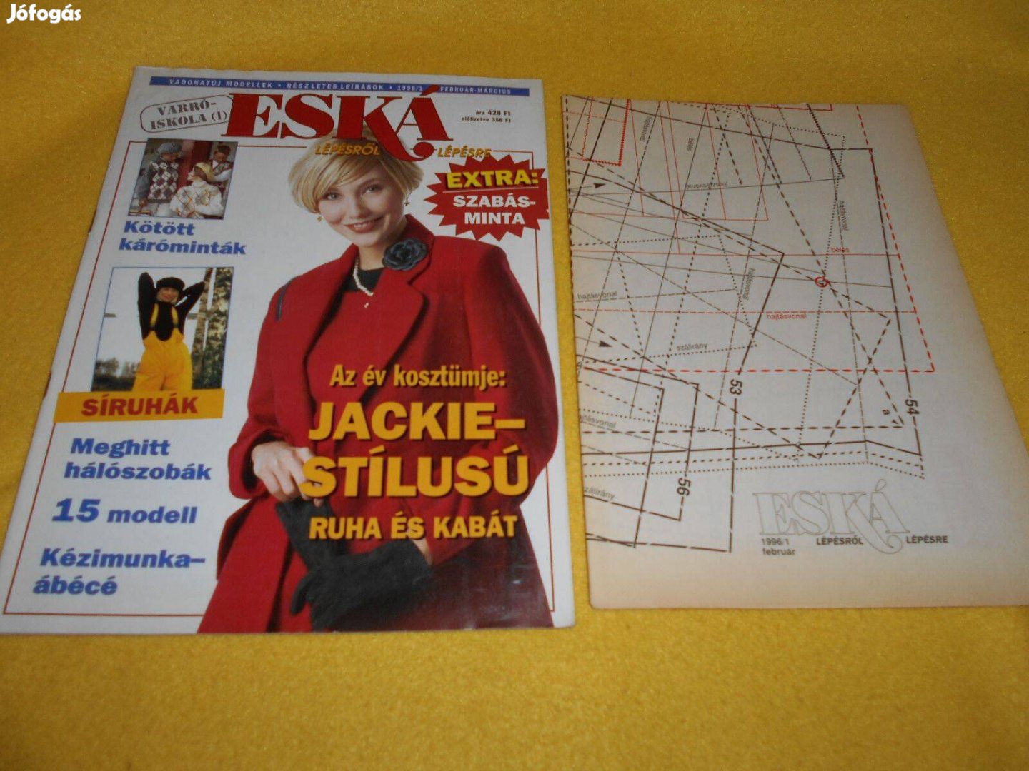 Új " Eská " varróiskola magazin 1996/1. Szabásmintával, 66 old