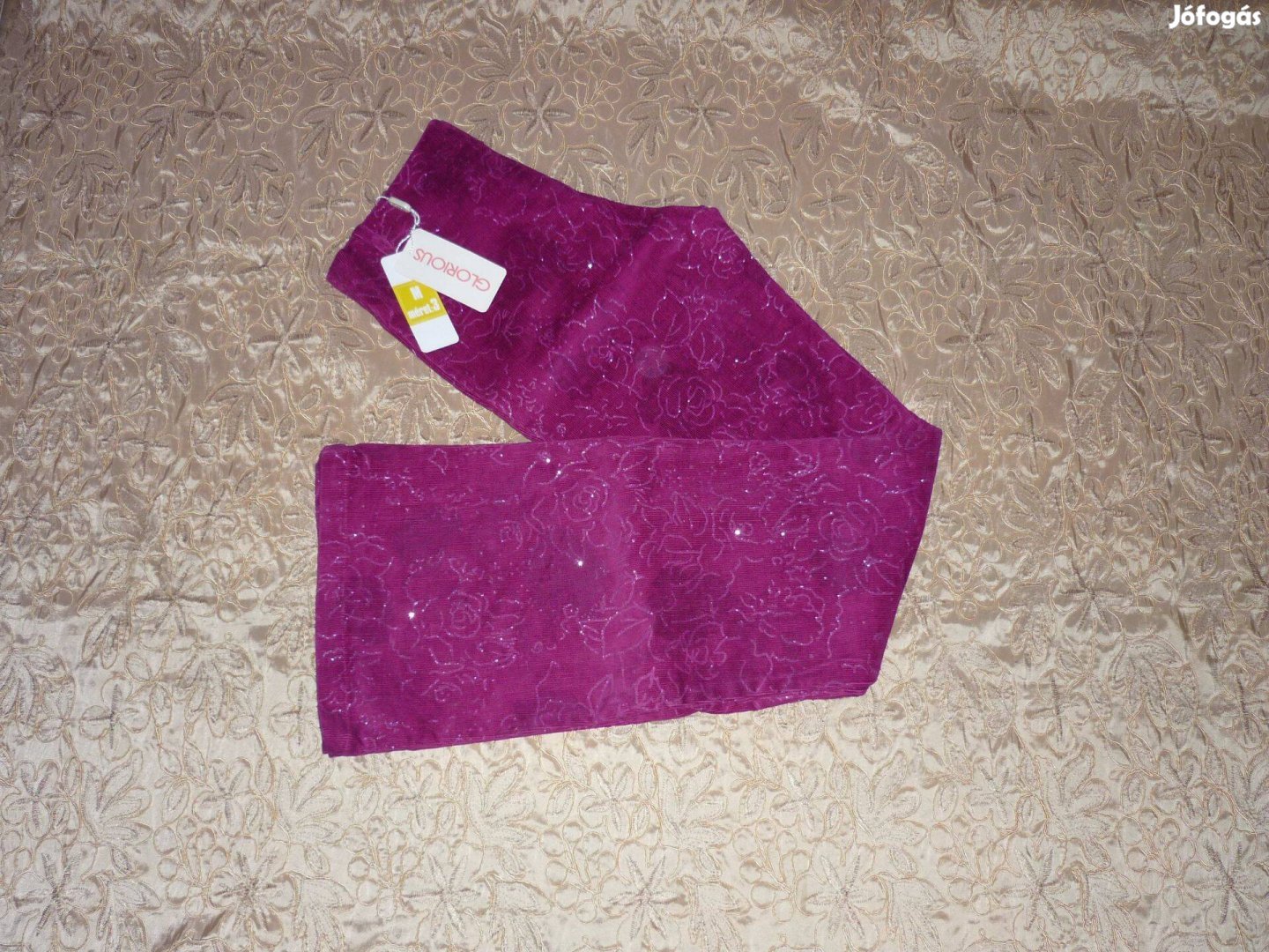 Új - Glorious pink-ezüst különleges női nadrág - 38M