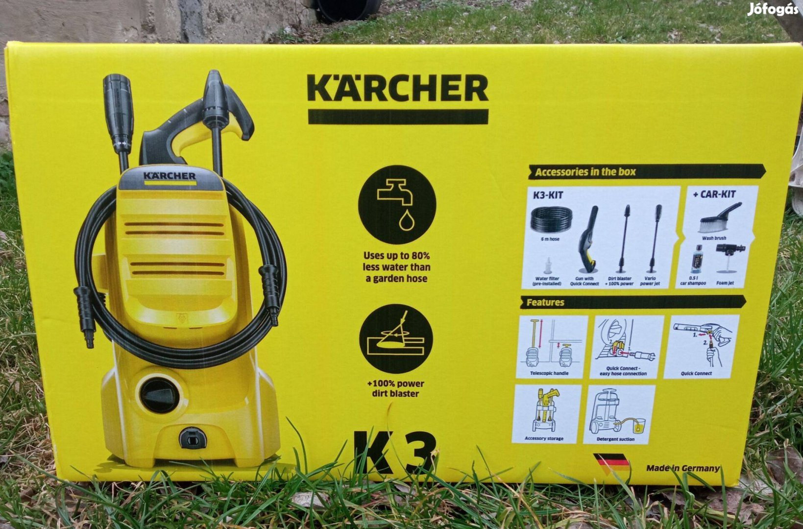 Új ! Karcher K3 + Car Kit magasnyomású mosó sterimo