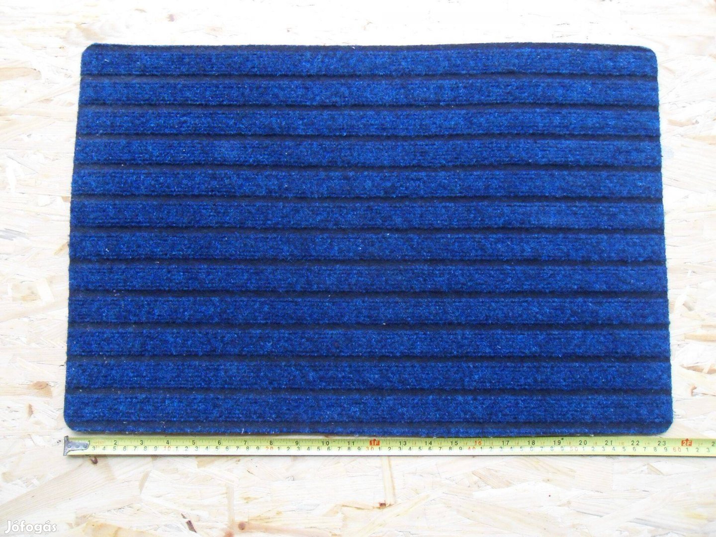 Új - Lábtörlő eladó - 60x40cm-es bordás, vastag, kék-fekete színű lábt