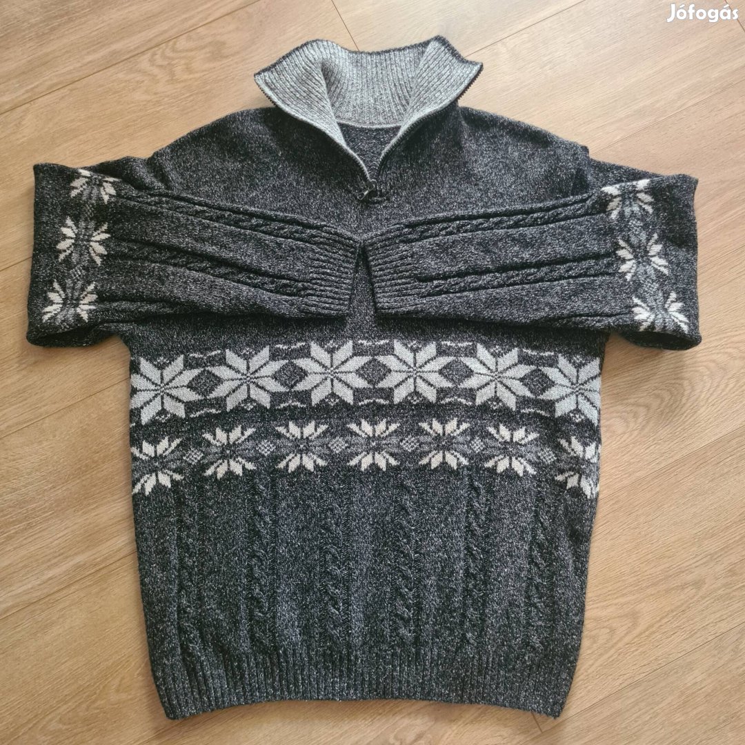 Új ! Olasz norvégmintás kötött pulcsi