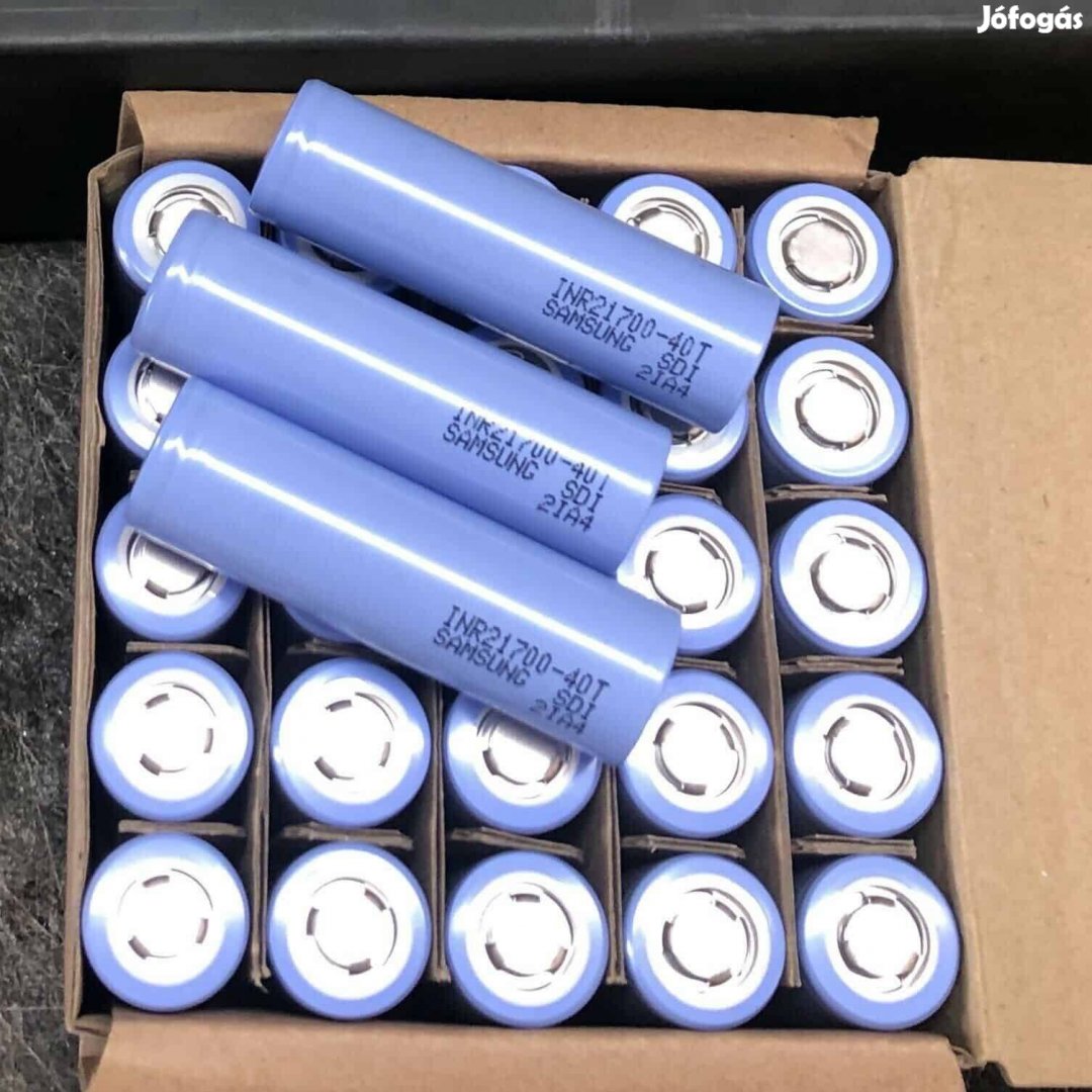 Új - Samsung 40T 4000mAh 3,7V 21700 Li-ion akku