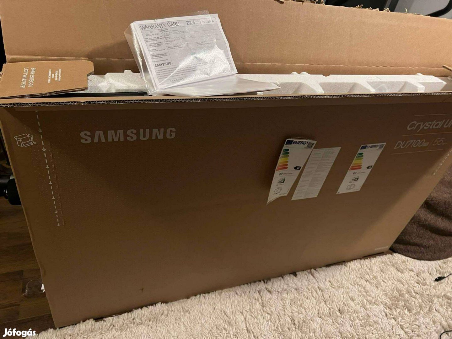Új / Számlás Samsung Crystal UHD 4K Smart led televízió 55" 139cm TV