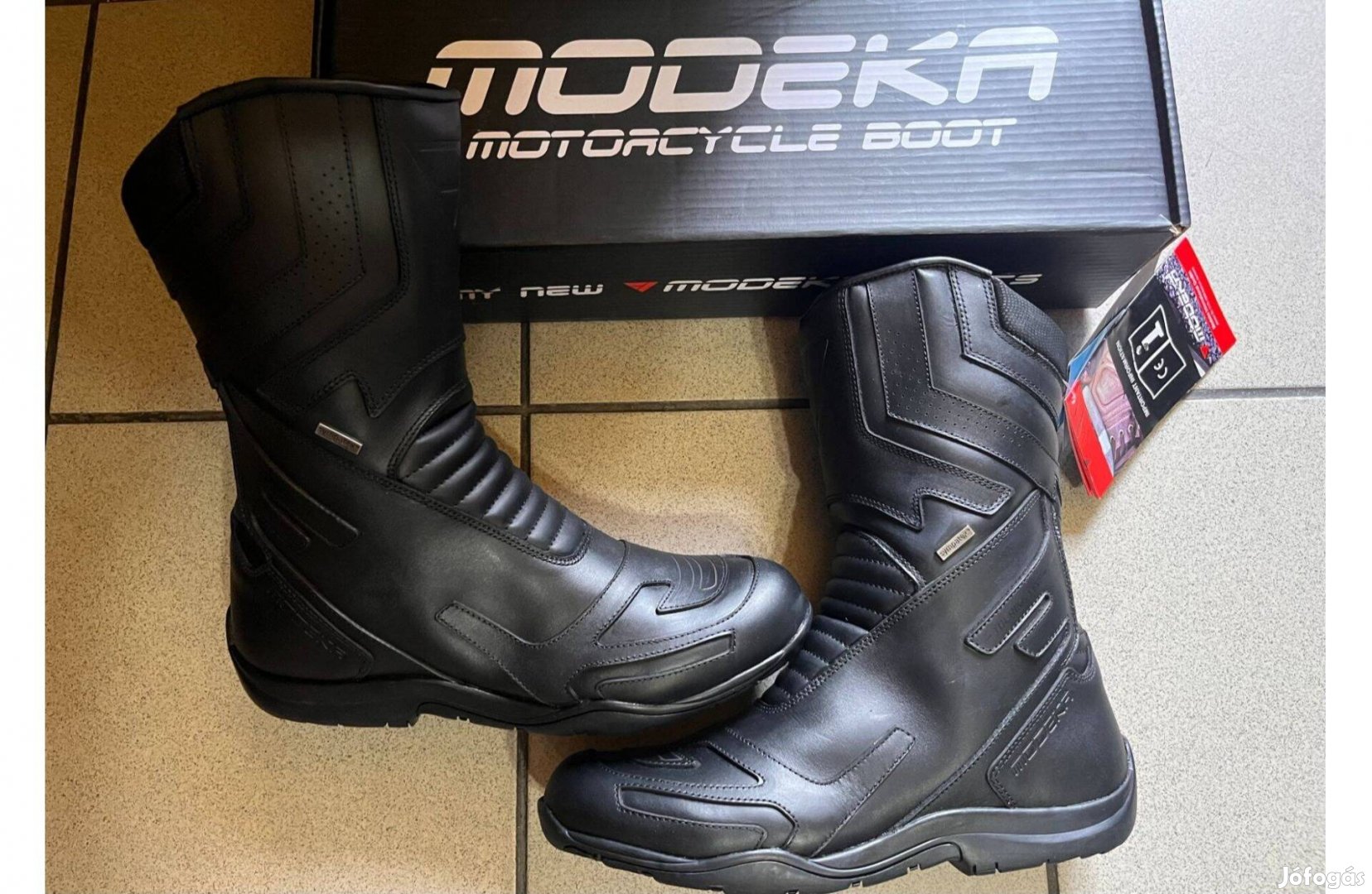 Új ! Vízálló Német Modeka motoros csizma Bemutató videóval