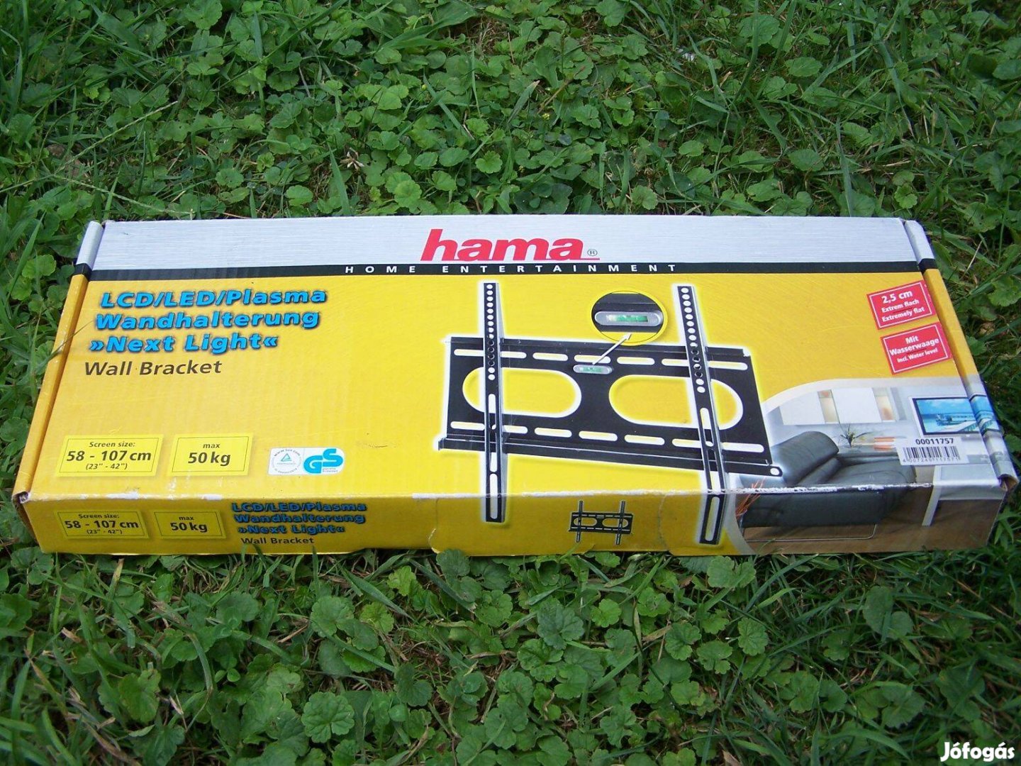 Új!!! Hama 11757 ultravékony fali tv tartó konzol 58-107 cm képátmérő