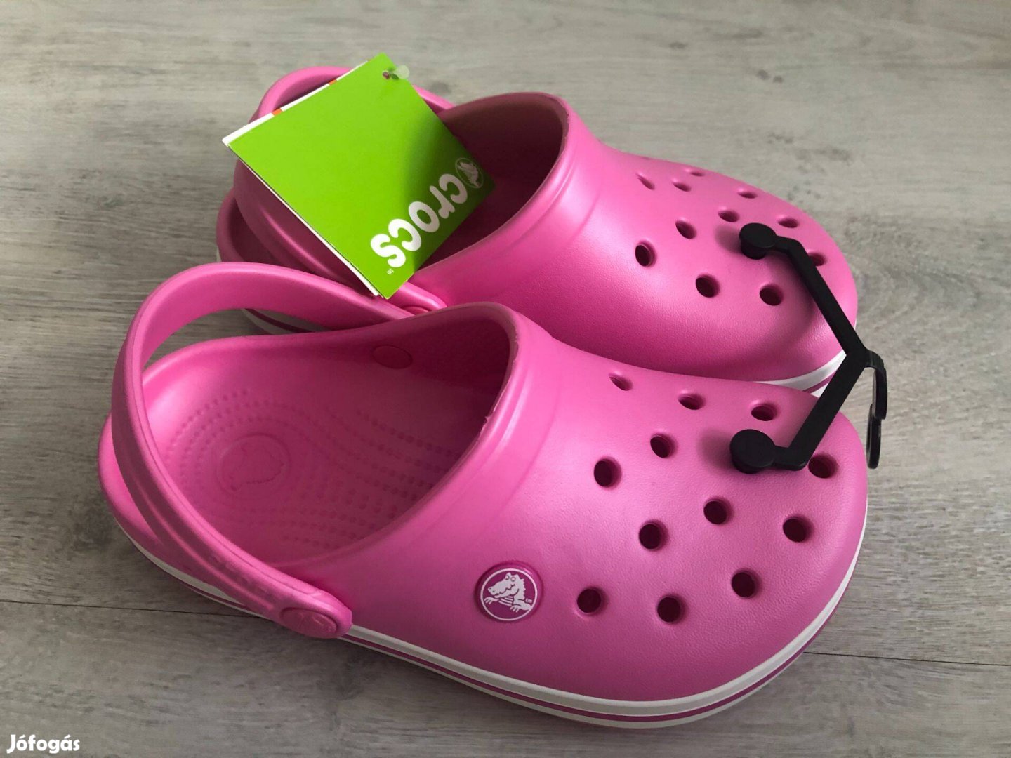 Új,, címkés Crocs Pink Crocband Clog papucs - J2, 33-34