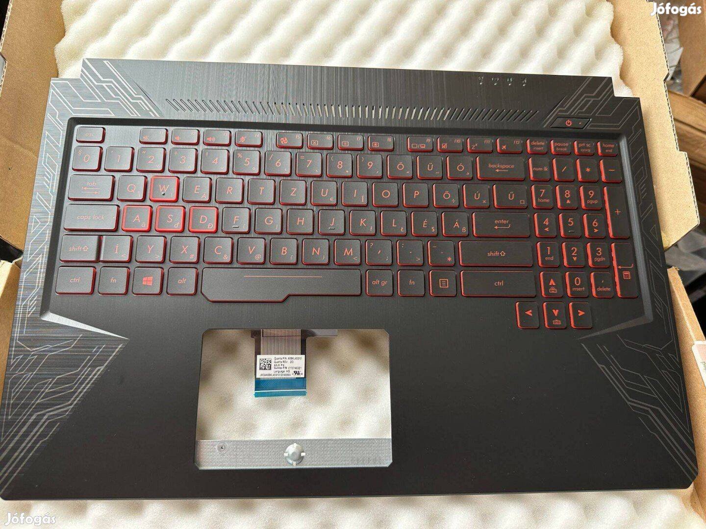 Új!, eladó Asus FX504 FX504GD világítós magyar billentyűzet 90NR00J3-R