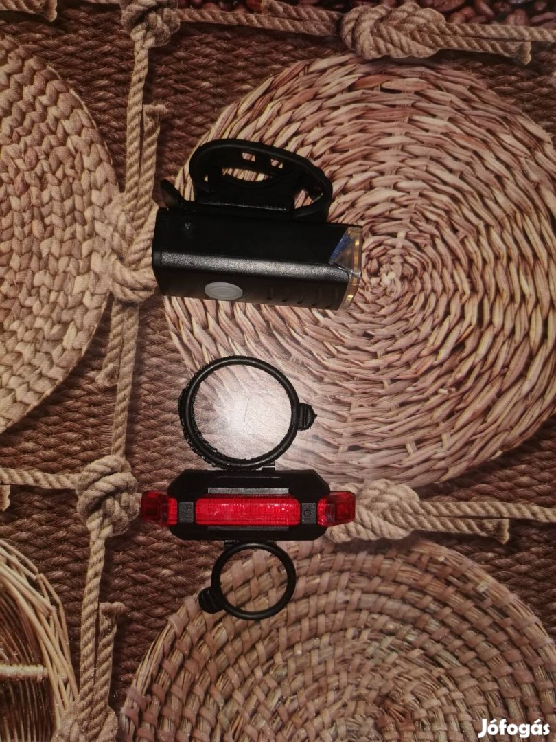Új! bicikli lámpa szett toltheto!