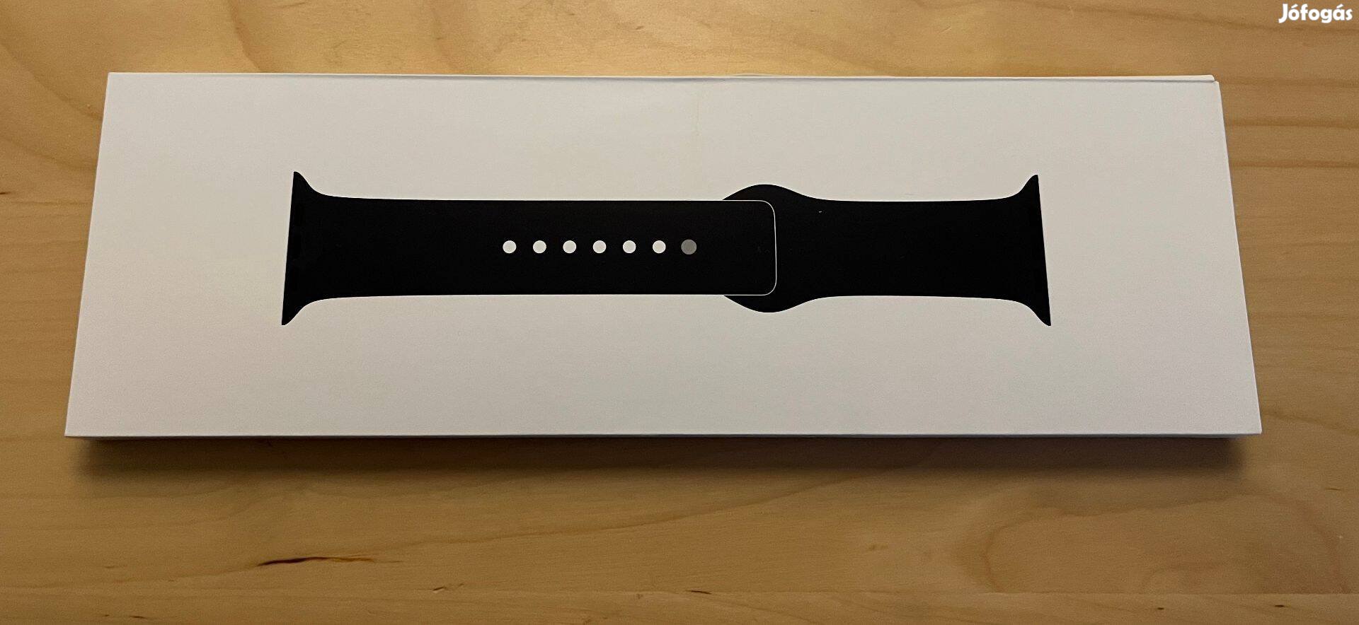 Új, bontatlan Apple Watch éjfekete sportszíj M/L (42, 44, 45, 49mm)