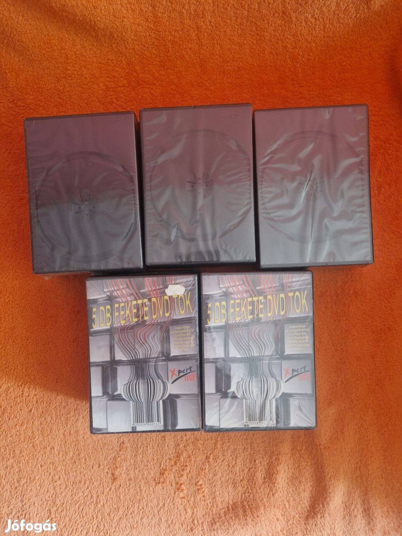 Új, bontatlan DVD tokok 25db