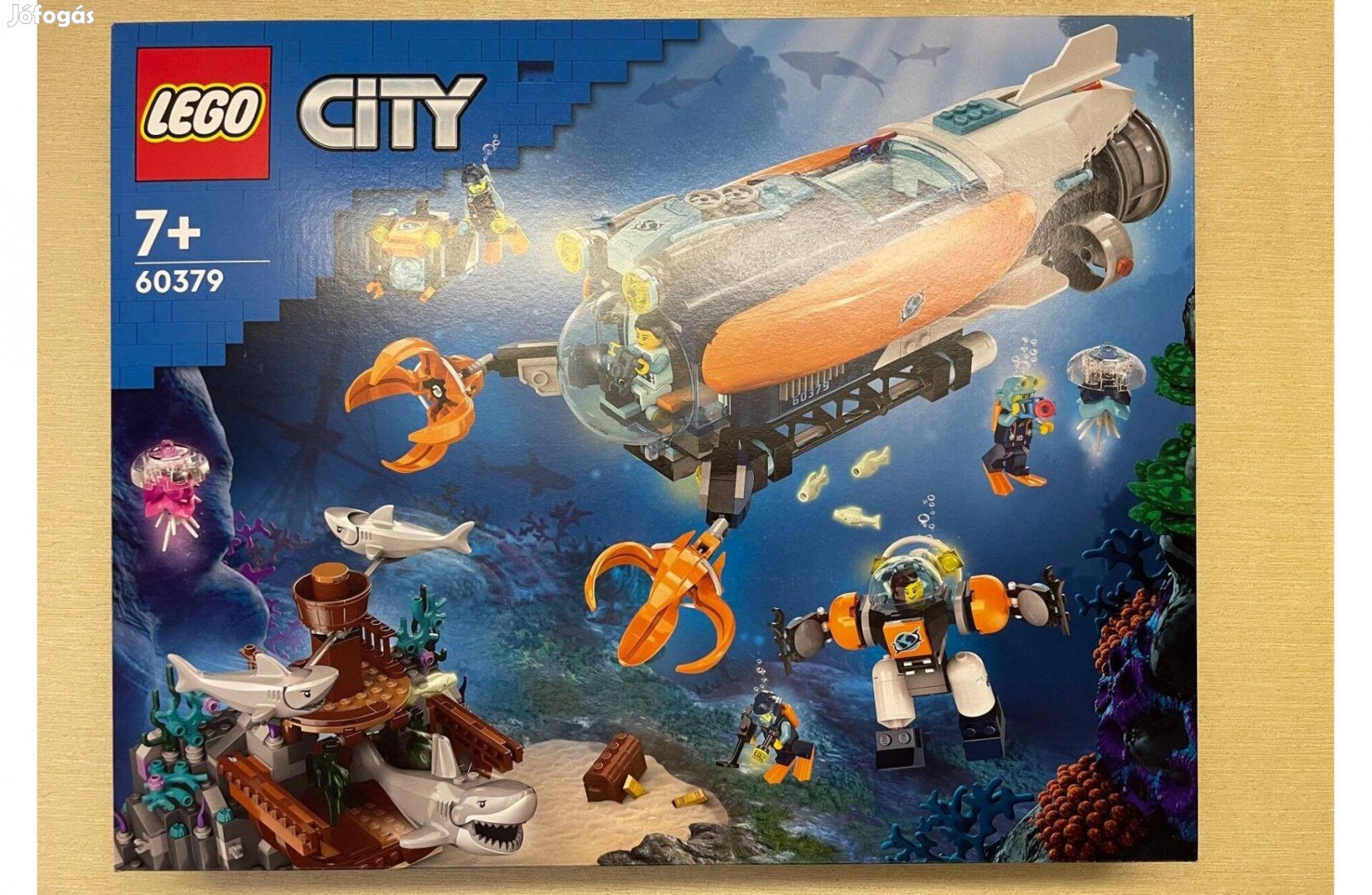 Új, bontatlan LEGO City 60379 Mélytengeri kutató tengeralattjáró