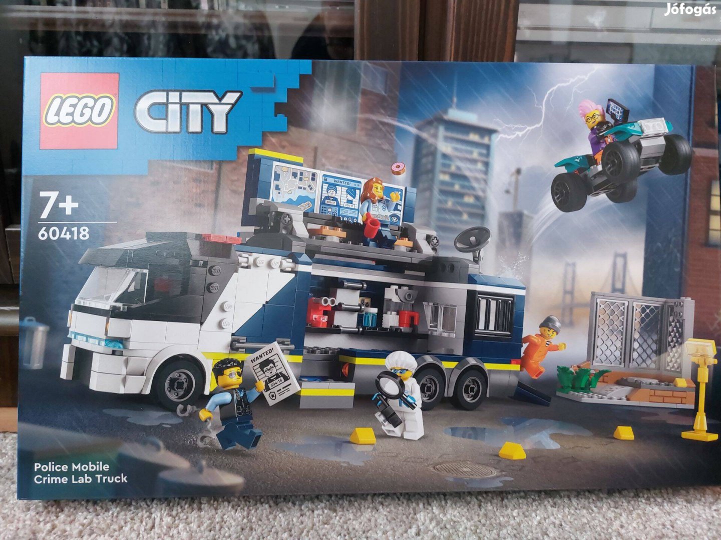 Új, bontatlan LEGO City 60418 Rendőrségi mozgó bűnügyi labor
