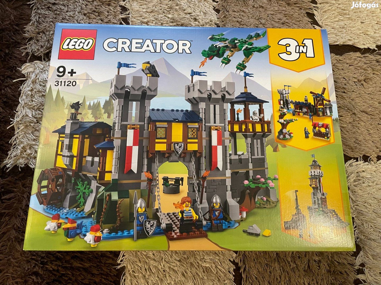 Új, bontatlan LEGO Creator 31120 Középkori vár