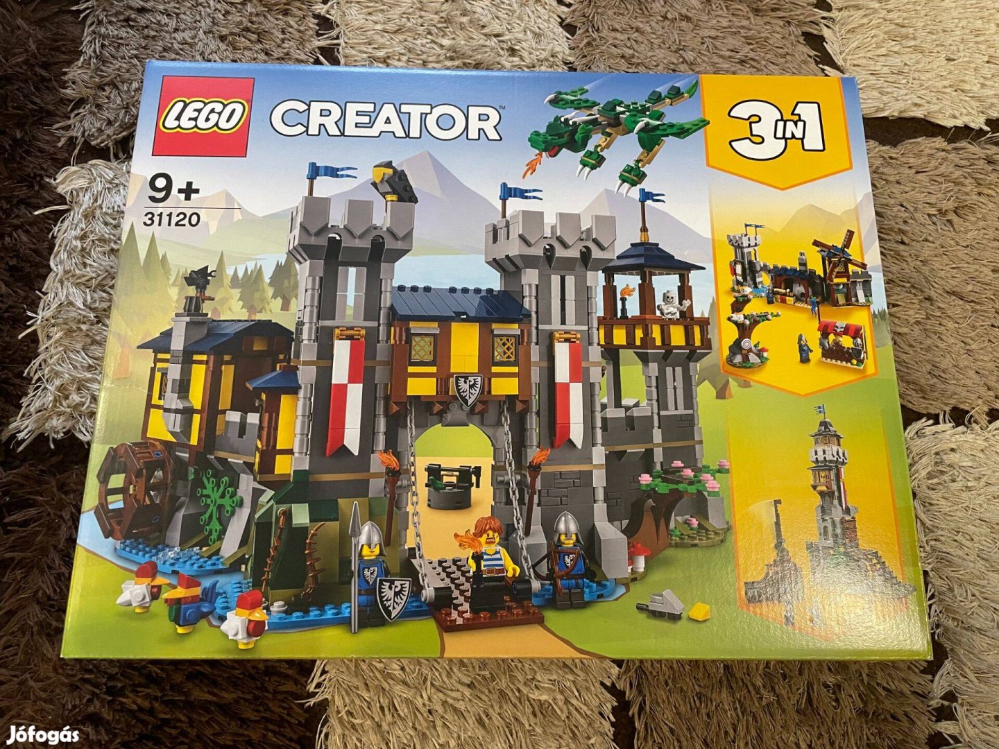 Új, bontatlan LEGO Creator 31120 Középkori vár