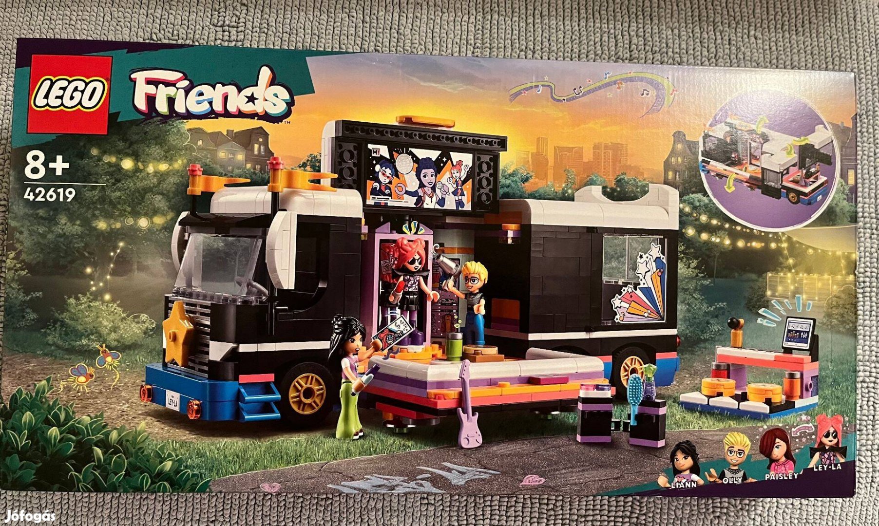 Új, bontatlan LEGO Friends - Popsztár turnébusz (42619) eladó