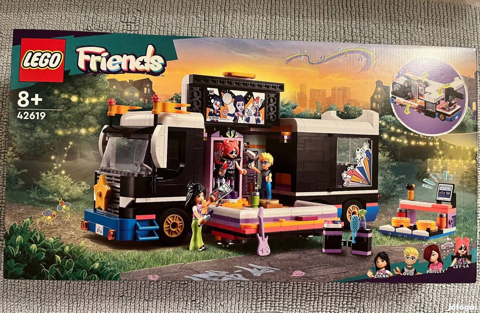 Új, bontatlan LEGO Friends - Popsztár turnébusz (42619) készlet