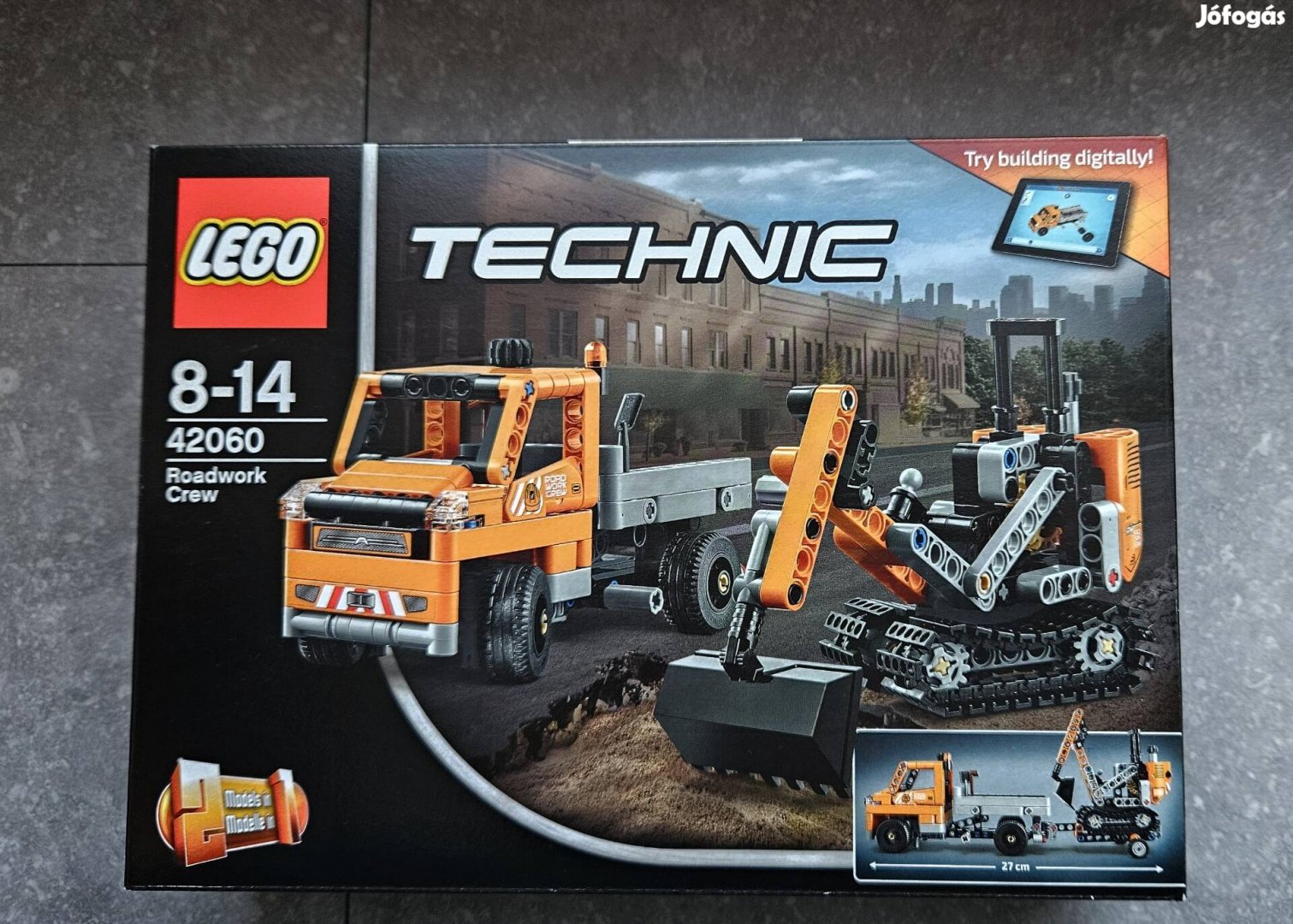 Új, bontatlan LEGO Technic 42060 Útépítő gépek