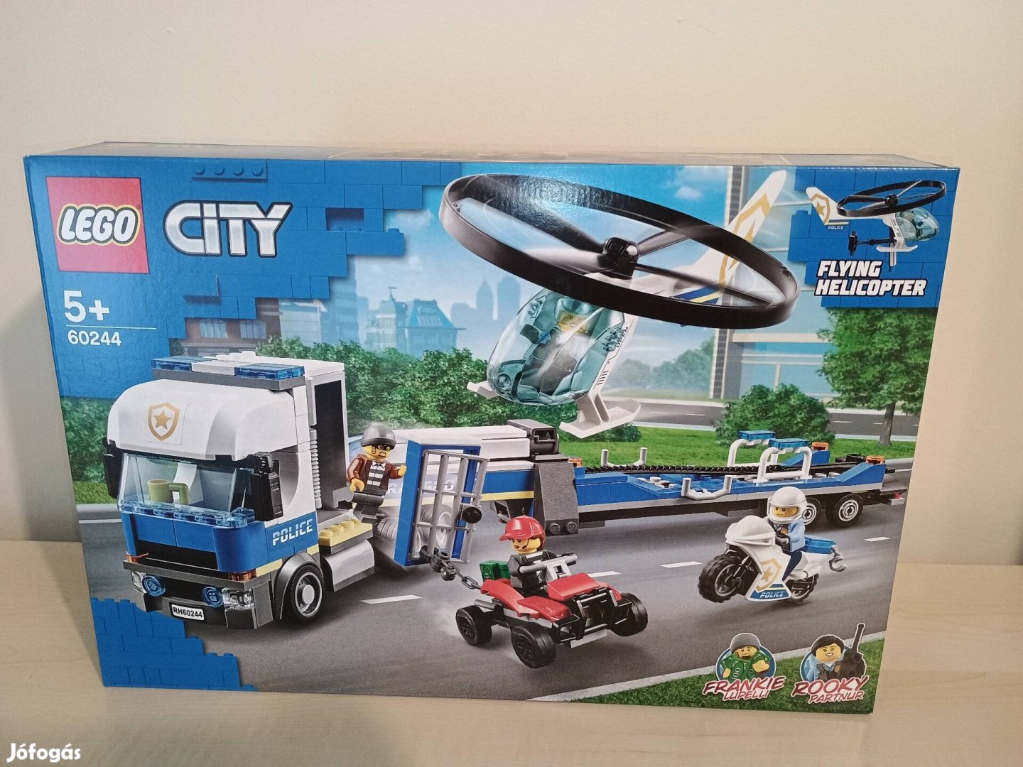 Új, bontatlan Lego City 60244 Rendőrségi helikopteres szállítás 