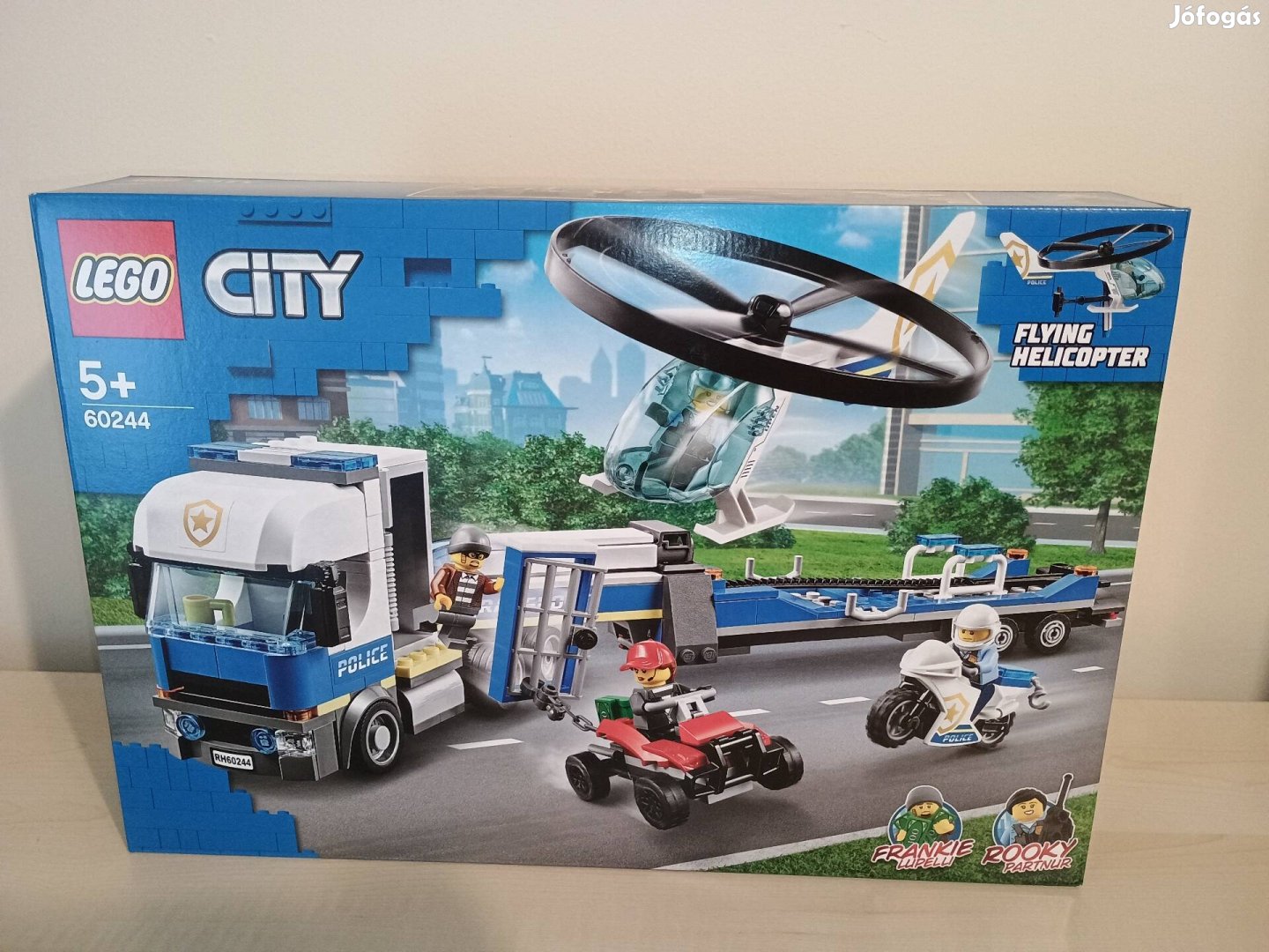 Új, bontatlan Lego City 60244 Rendőrségi helikopteres szállítás 