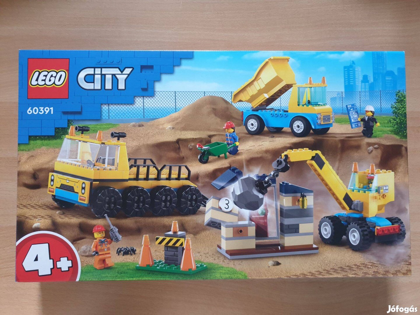 Új, bontatlan Lego City - Építőipari teherautók és daru -
