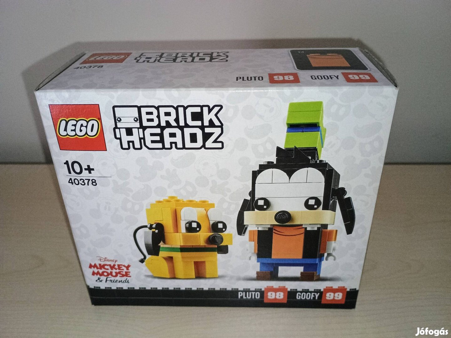 Új, bontatlan Lego Disney Brickheadz 40378 Goofy és Plútó 