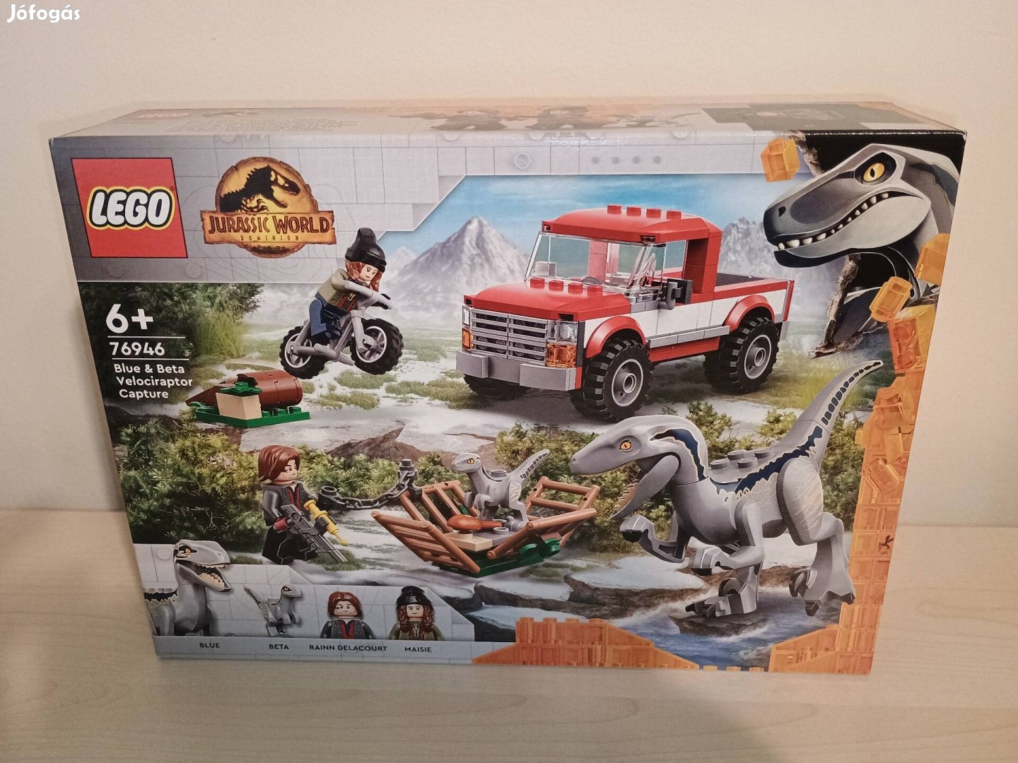 Új, bontatlan Lego Jurassic World 76946 Kék és Béta  elfogása