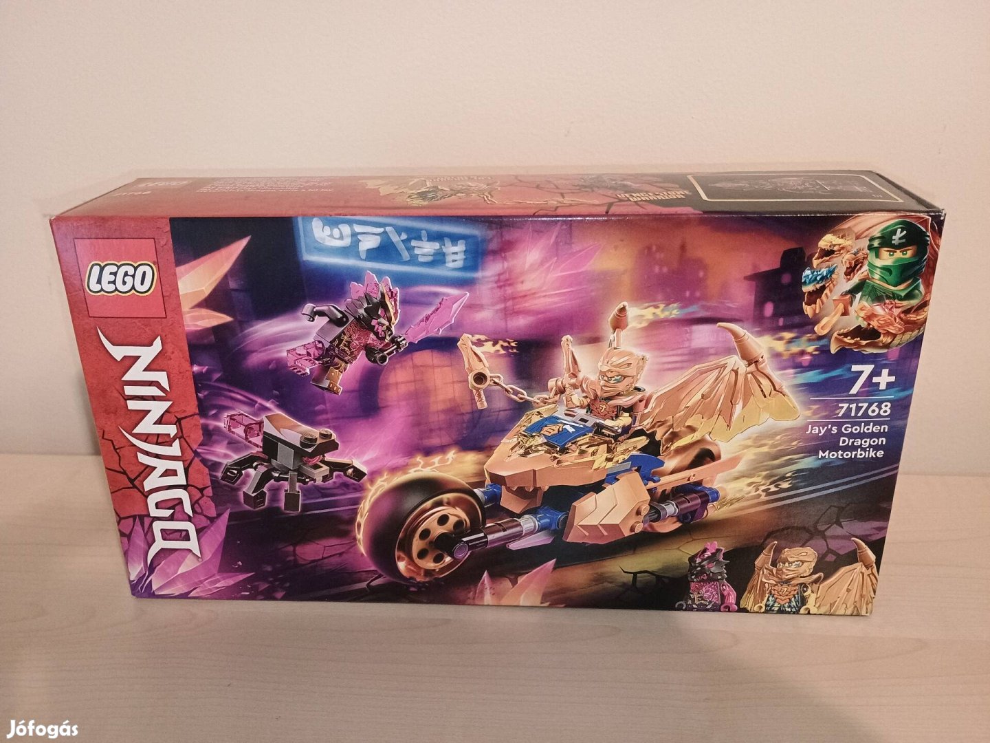 Új, bontatlan Lego Ninjago 71768 Jay aranysárkány motorja 