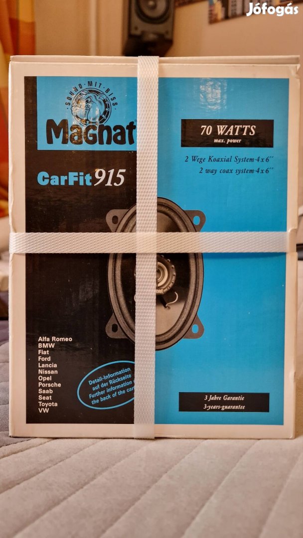 Új, bontatlan Magnat Carfit 915 kétutas autóhangszóró eladó.