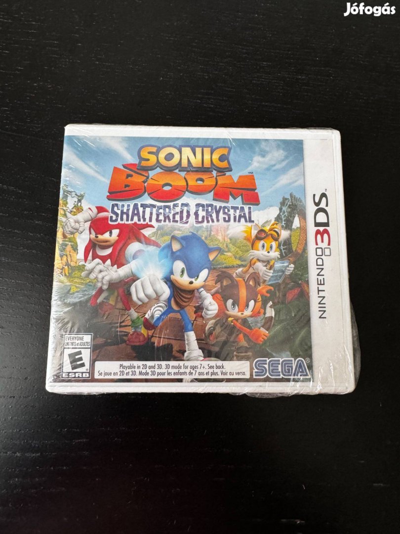 Új, bontatlan Nintendo 3DS Sonic Boom Shattered Crystal