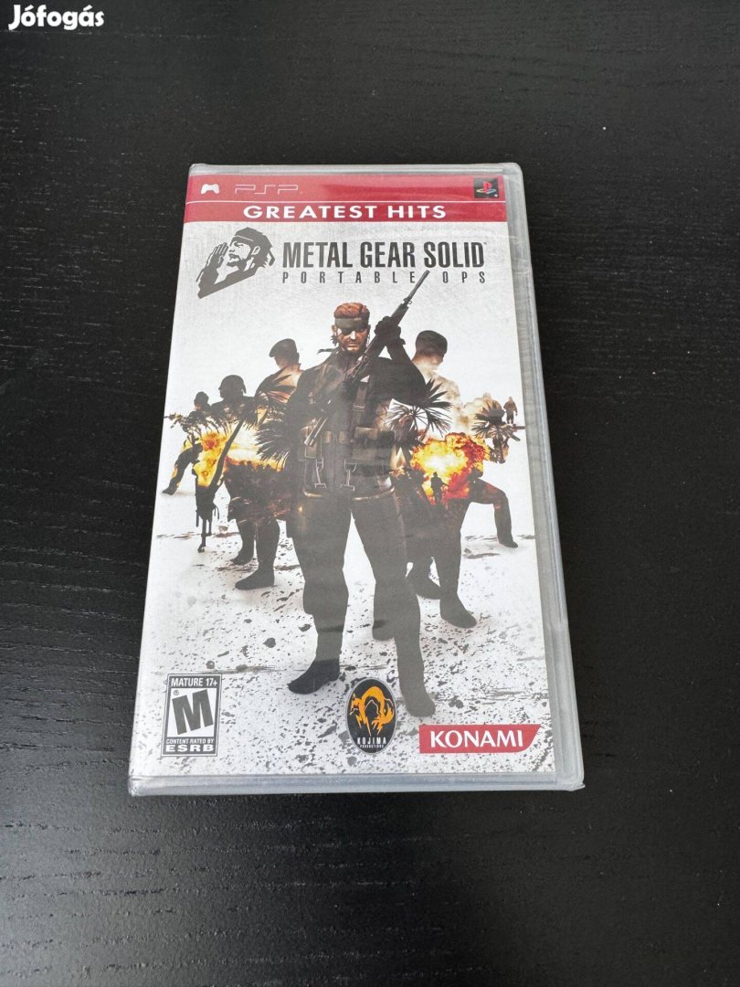 Új, bontatlan PSP Metal Gear Solid Portable Ops Greatest Hits