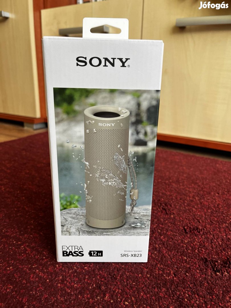 Új, bontatlan Sony SRS-XB23 hordozható vezeték nélküli hangsugárzó