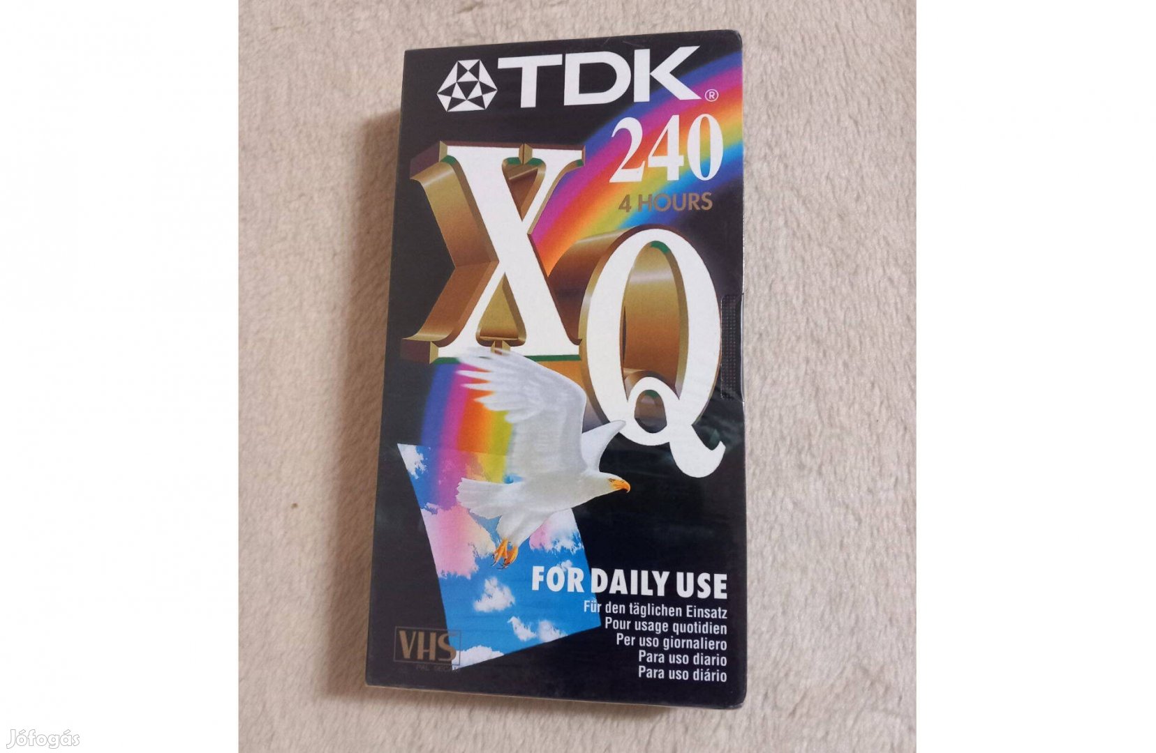 Új, bontatlan TDK Xq240 VHS kazetta