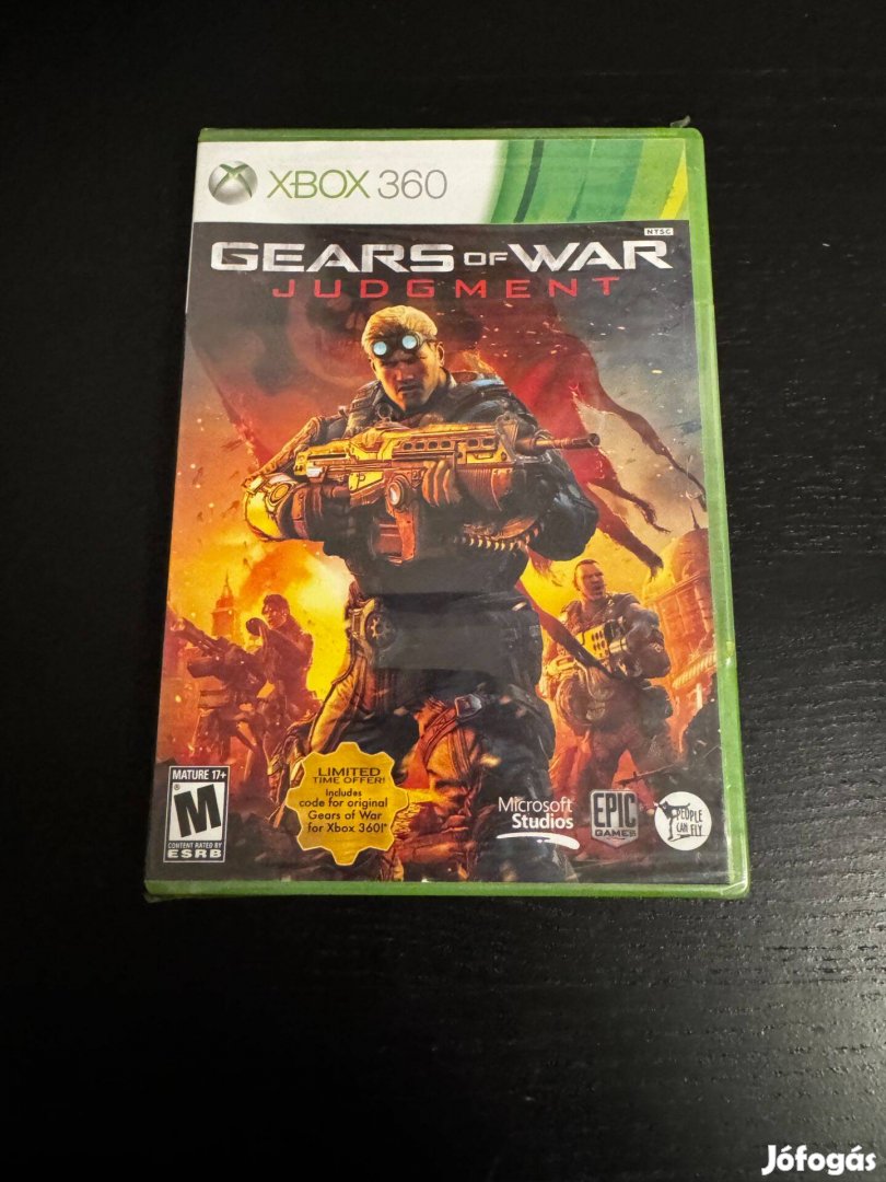 Új, bontatlan Xbox 360 Gears of War Judgment (két játék egyben)