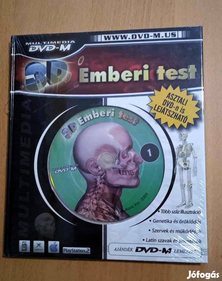 Új, bontatlan: 3D Emberi test + ajándék DVD-M