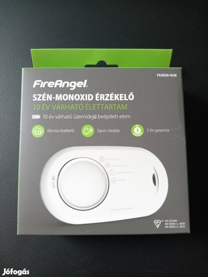 Új, bontatlan, Fireangel szén-monoxid érzékelő eladó!! 