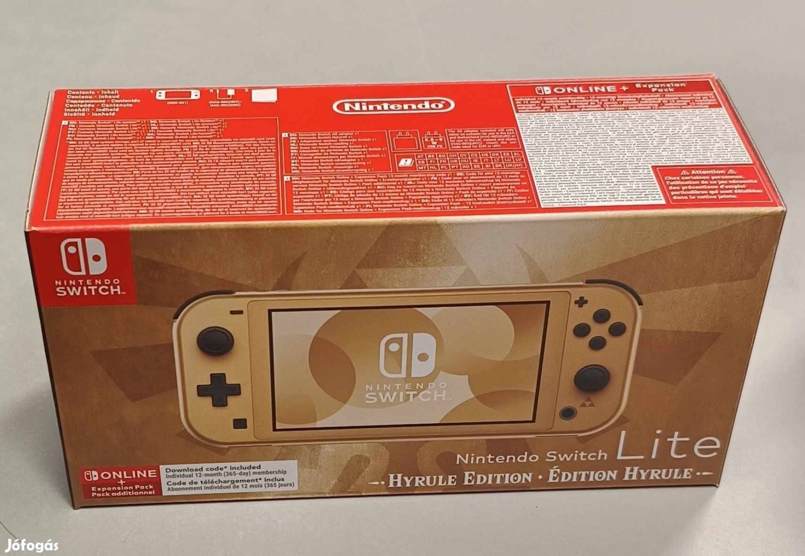 Új, bontatlan dobozos Switch Lite Hyrule Edition gép 2év garanciával