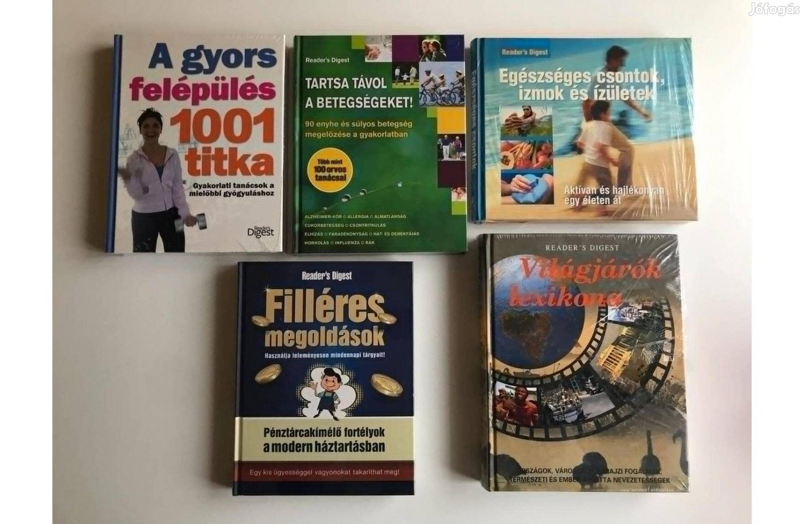 Új, bontatlan fóliás, ajándékozható Reader's Digest könyvek egyben